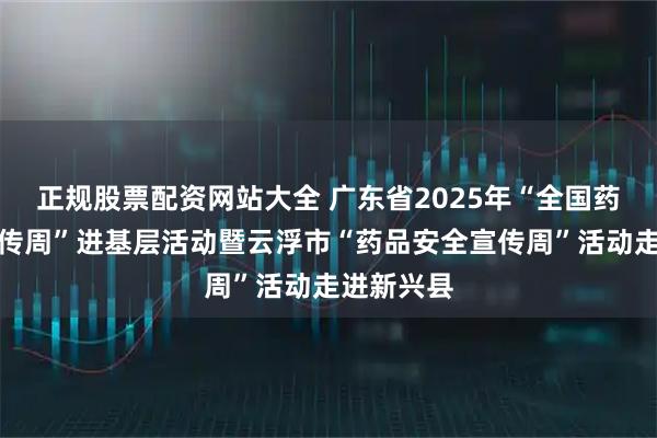 正规股票配资网站大全 广东省2025年“全国药品安全宣传周”进基层活动暨云浮市“药品安全宣传周”活动走进新兴县